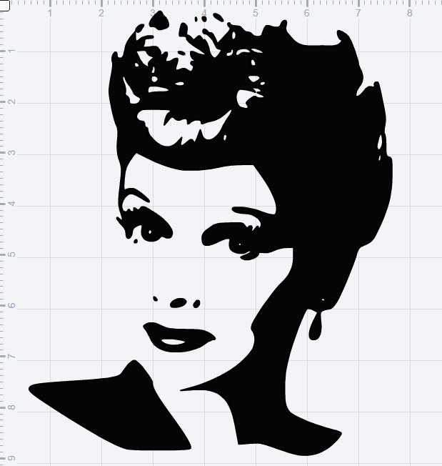 I Love Lucy Lucille Ball SVG EPS DXF Studio3 Cut File