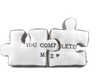 puzzle pillow - customized gift for anniversary, wedding, birthday