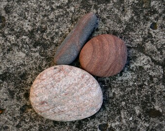Zen Garden Stones - Beach Stone Cairn Sculpture - Meditation Altar - Relaxation Gift - Baltic Sea