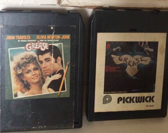 Vintage GREASE Soundtrack 8 Track Tapes