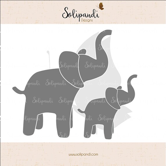 Download Elephant family SVG and DXF Cut Files for Cricut