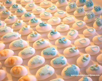 Baby Blue Decorated Confetti