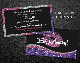 LipSense Business Cards - SeneGence International - LipSense - Distributor - Lipsense