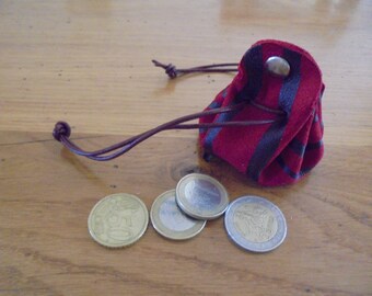 wallet / mini suede leather purse, mini suede leather purse