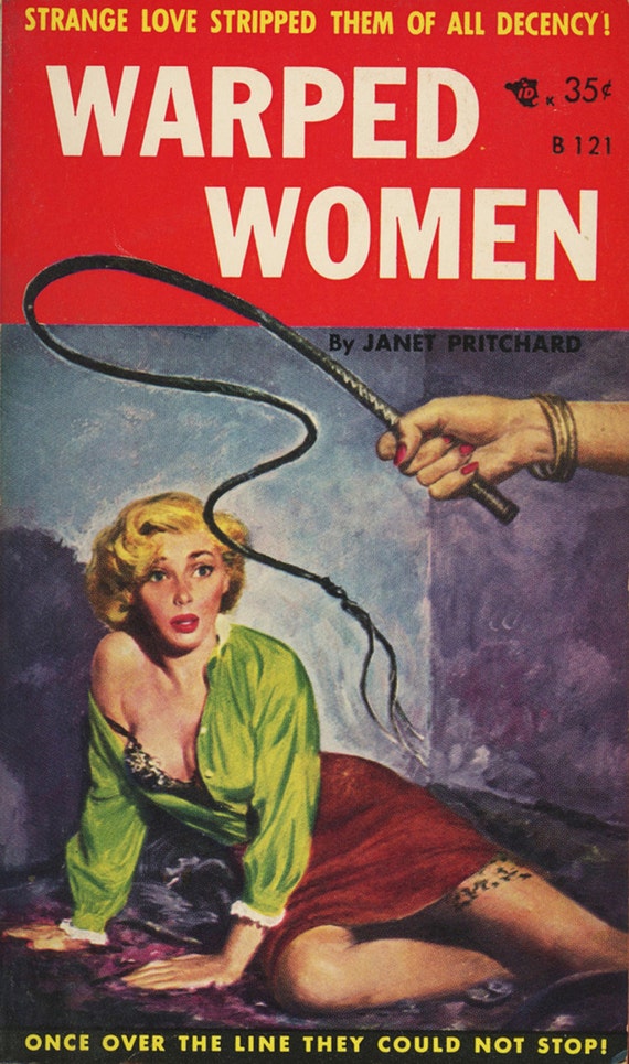 pulp art print Warped Women vintage pulp paperback cover