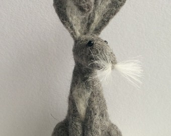 Grey hare needle felt kit ( starter kit )