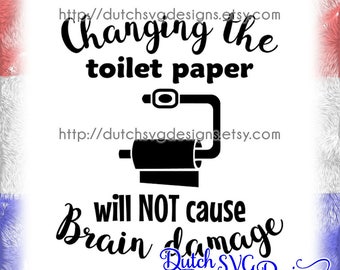 Text cutting file Toilet Paper, in Jpg Png SVG EPS DXF, for Cricut & Silhouette, toilet svg, toilet paper svg, toilet text svg, bathroom svg