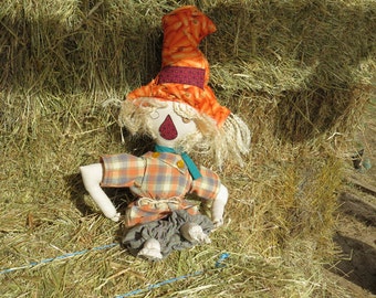 PROMOTION: Quigley the scarecrow handmade doll