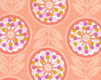 CLEARANCE - Erin McMorris Weekends, Lollies in Peach, 1 yard, Cotton Fabric