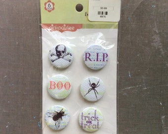 Pink Paislee Hocus Pocus Metal Badges