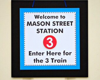 The SUBWAY FETE - Coordinate Door Sign from Mary Had a Little Party