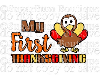 My First Thanksgiving svg