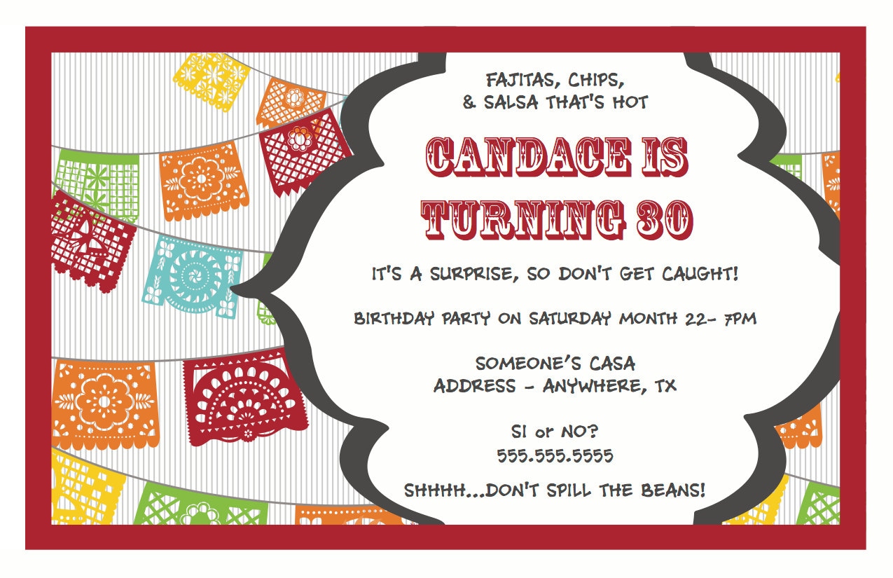 mexican fiesta invitations templates