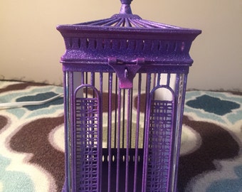 Purple Birdcage Picture Frame