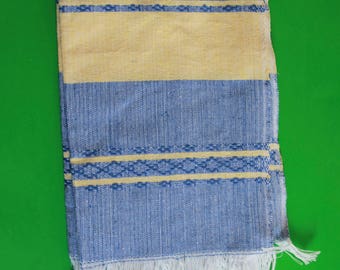 Blue and Yellow handwoven Kitchen Towel