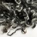 Gotland Fleece, Washed, Undyed, Silver, Gray, Black 2 Ounces, Natural, Fiber, Wool, Spin, Felt, Doll Hair