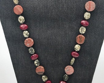 Red creek jasper necklace.