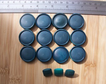 Large blue/green vintage buttons