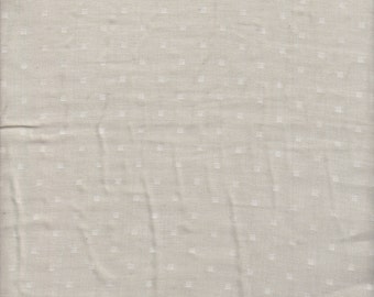 Robert Kaufman Double Gauze Chambray Dobby in Natural - Half Yard
