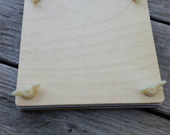 Plain wood plant/flower/herb press