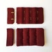 10 Pack x 38mm Burgundy Hook & Eye Fastening for Lingerie - Luxurious soft and cushioned Microfibre