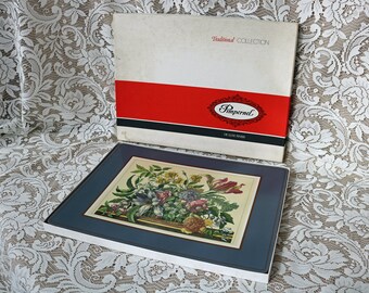 15.75" x 11.75" Pimpernel Place Mat set ~ Boxed ~ Acrylic ~ "Floral Array" ~ 4 Placemats per Set ~ 2 Sets Available ~ Made in England