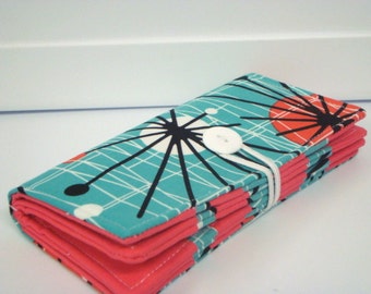12 - 38 Slot Card Loyalty Card Organizer, Business Card Holder Credit Card Wallet PICK YOUR FABRIC