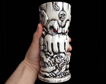 Cthulhu Tiki Mug, Handmade Porcelain Mug, H.P.Lovecraft
