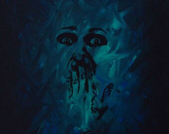 Painting on canvas / / Achluophobie / / acrylic / / original Creation