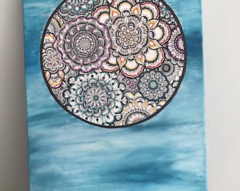 Gypsy, mandala, ocean, abstract, colour, colourful mandala, boho, boho mandala,
