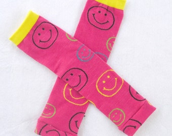 Leg Warmers / Smiley Faces / CLEARANCE SALE