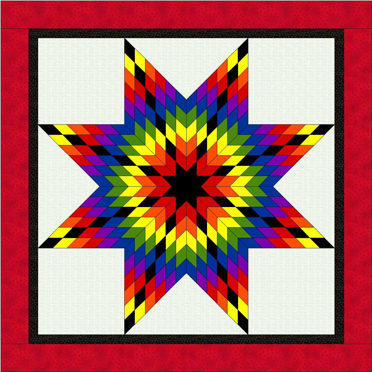 Printable Star Quilt Pattern - Customize And Print