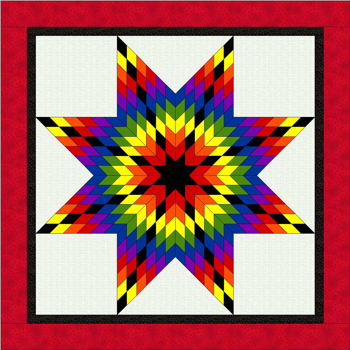 Printable Star Quilt Pattern Customize And Print