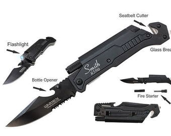 Anniversary Gifts, Gifts For Him, Personalized Tactical Pocket Knife, Gift For Husband, Boyfriend Gift, Engraved Knife, Mens Gift Ideas