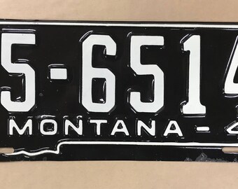 Brand New 1948 Montana license plate