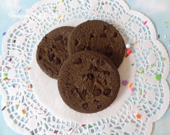 FAUX Brownie Chocolate Chip Cookie Set Fake Fake Food