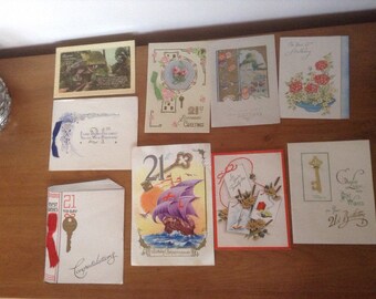 Vintage 21st birthday cards 1946