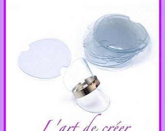 10 support, transparent flexible ring display