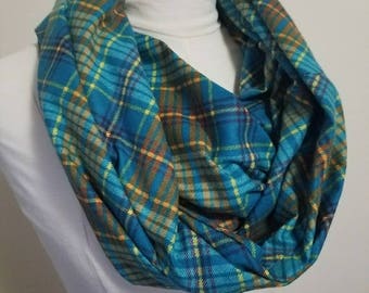 Plaid Flannel Infinity Scarf
