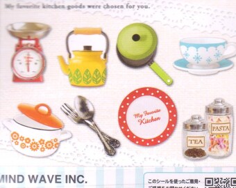 Kitchen Stickers - 56 Flake Stickers - Mind Wave Stickers - Reference F2727