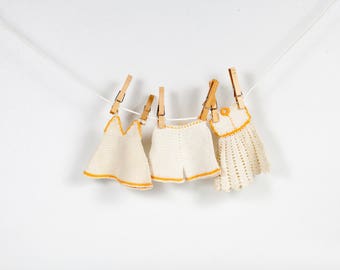 Vintage Crochet Dress Pot Holder