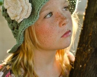Summer Fling Sun Hat CROCHET PATTERN - with 3 Layer Flower - All sizes included - Fast and Easy - pdf 103 - Sell what you Make