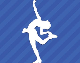 Figure Skater Vinyl Decal Sticker