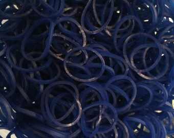 Navy Blue Bands ** Rainbow Loom Bands Refill. 600 bands & c-clips. Guaranteed authentic. Latex-free.