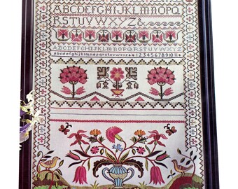 MUSEUM SAMPLER Cooper Hewitt Vintage Paragon VTG 1773 Antique Sampler Repro Stamped Cross Stitch Kit