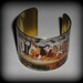 Wounded Table Cuff Bracelet, Frida Kahlo Cuff Bracelet, Brass or Stainless Steel Cuff, Art Cuff, Vintage Style Cuff