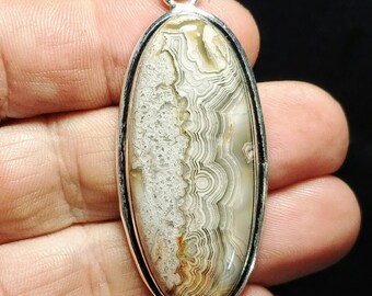 Crazy Lace Agate Pendant