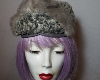 FREE SHIPPING 1950 Curly Lamb Hat