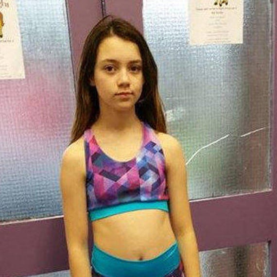 Tween Sports Bra 8 10 Xxs Dance Wear For Girls Lined 3674