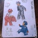 Vintage McCalls Printed Sewing Pattern ~ McCalls 1623 ~ Size 3 ~ 1951 Toddlers Overalls Jacket and Cap ~ Mad Men Style